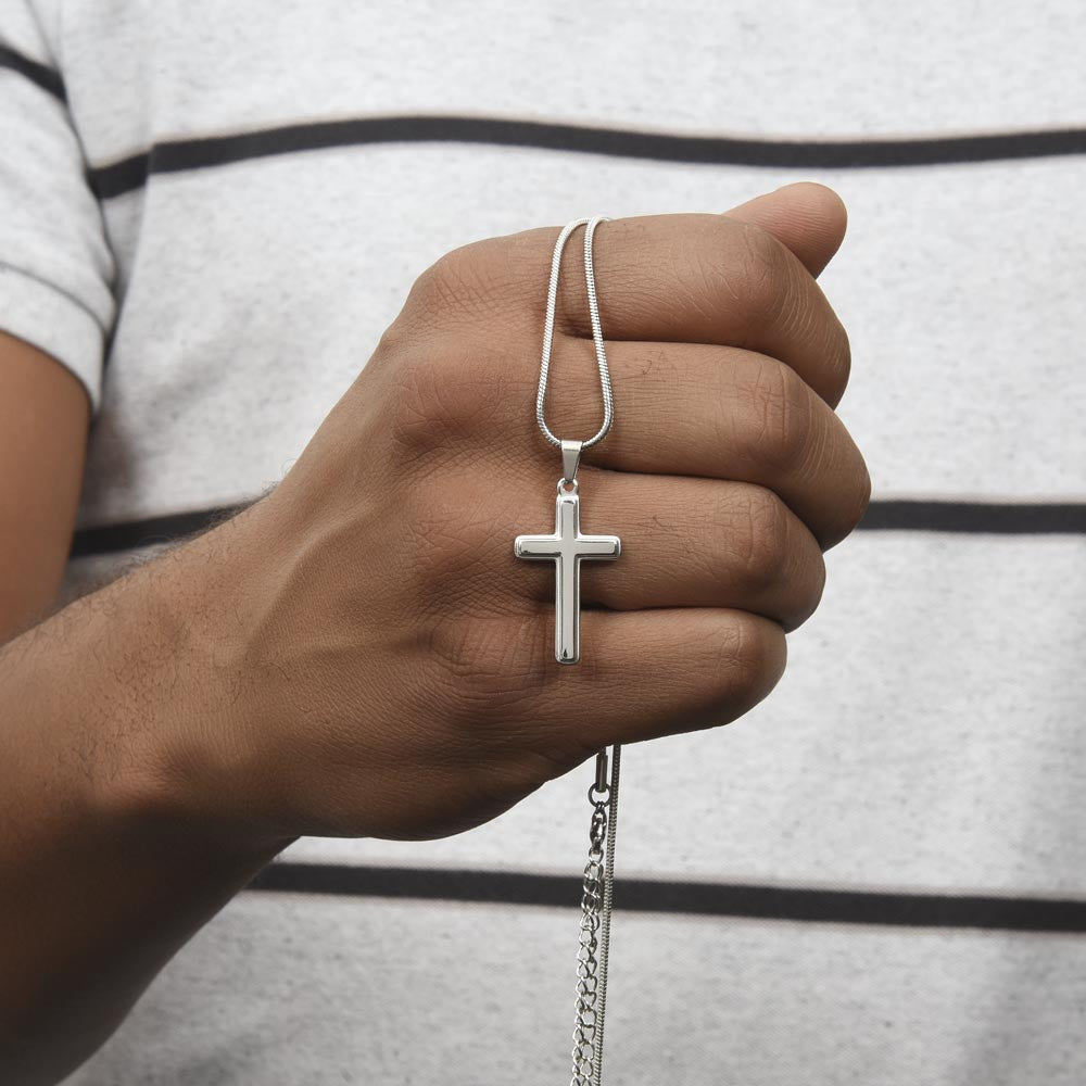 To My Darling Husband Numbers 6:24-26 - Stainless Cross Necklace