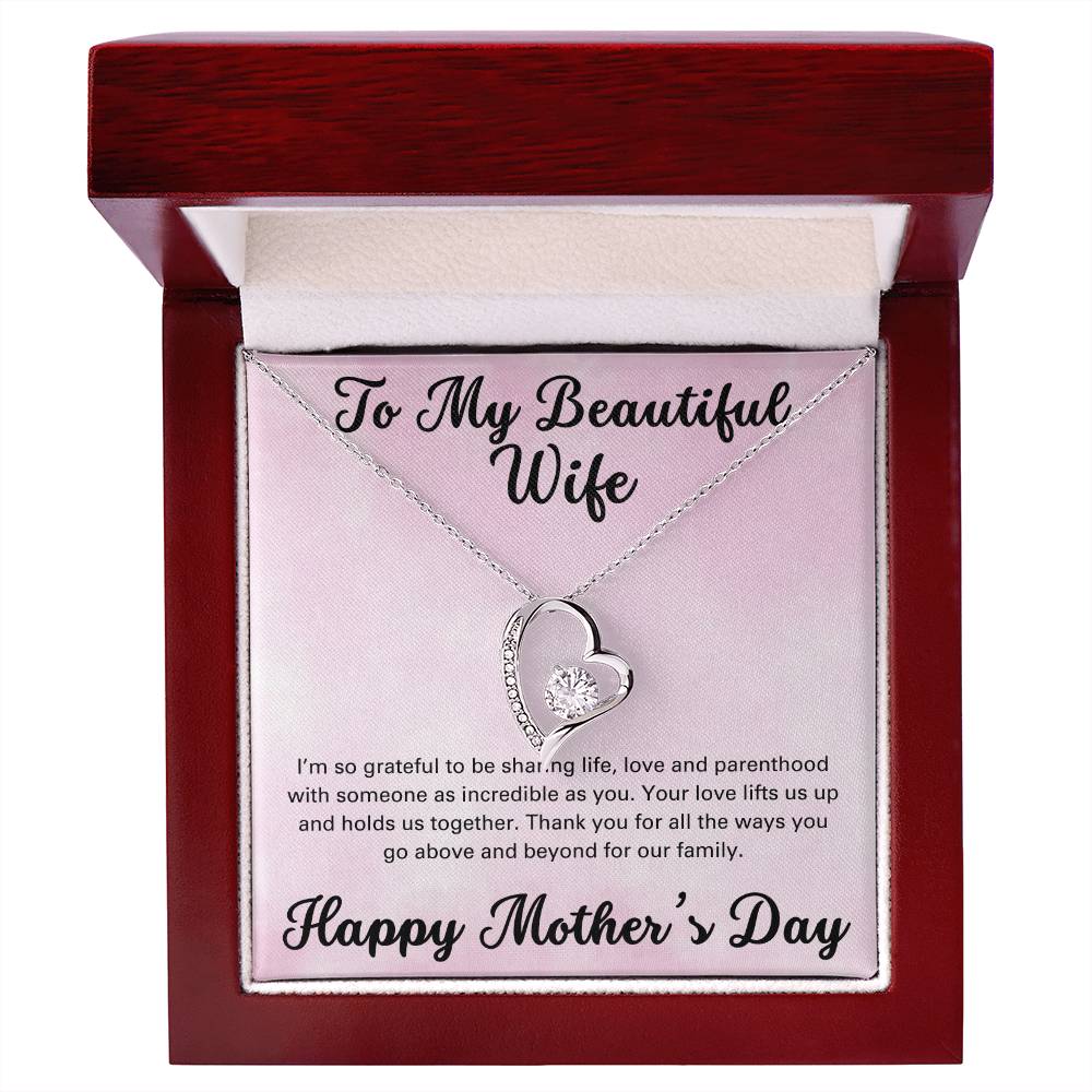 To My Beautiful Wife - Forever Love Necklace