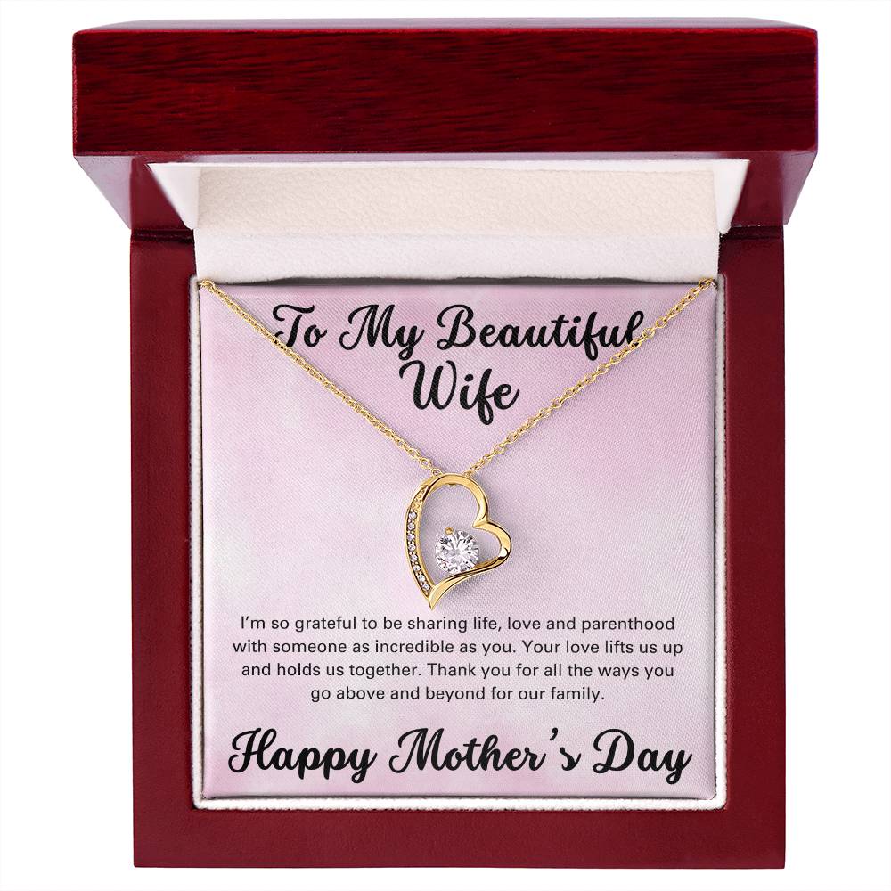 To My Beautiful Wife - Forever Love Necklace