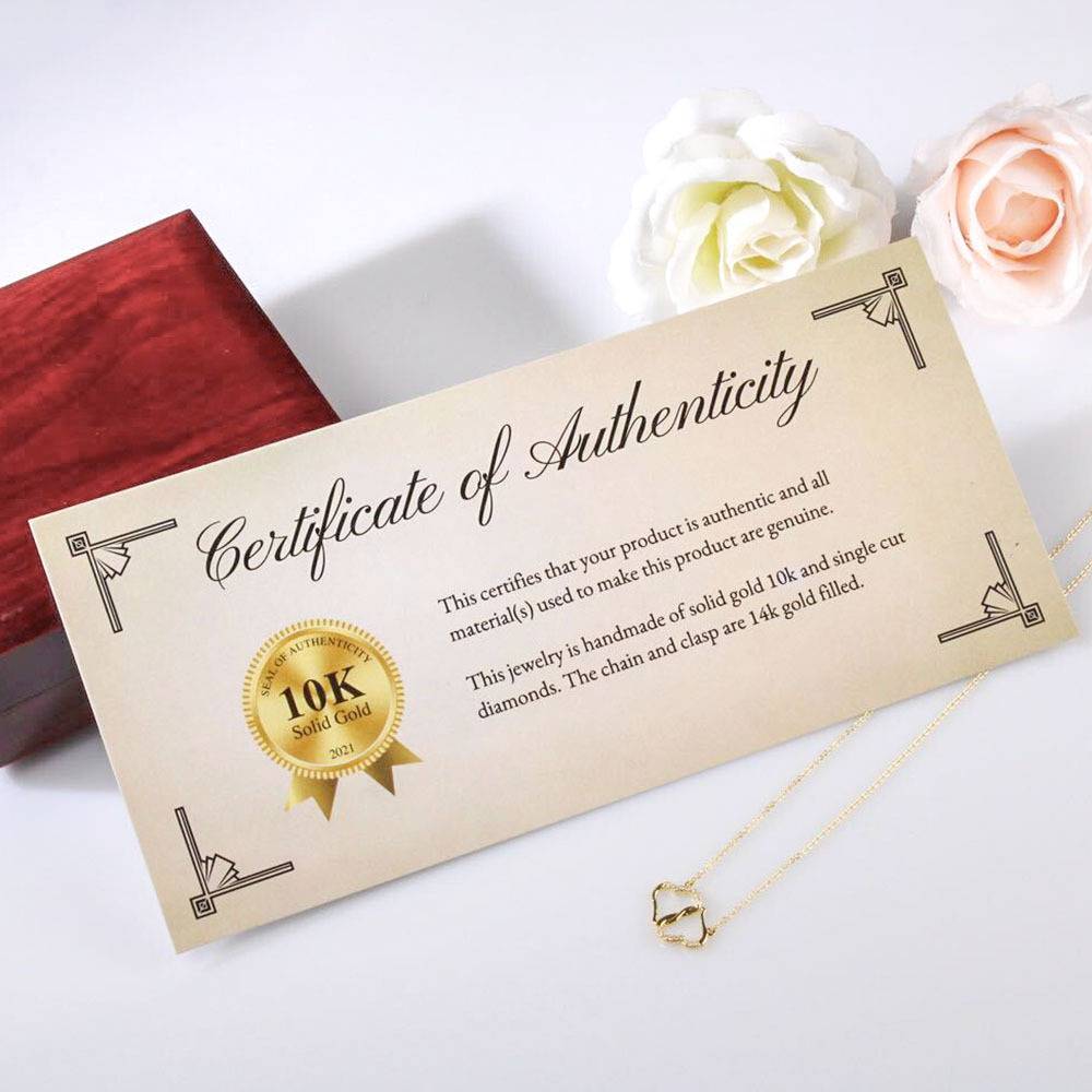 To My Amazing Mom - Everlasting Love 10k Solid Gold Pendant and 14k Gold-Filled Chain