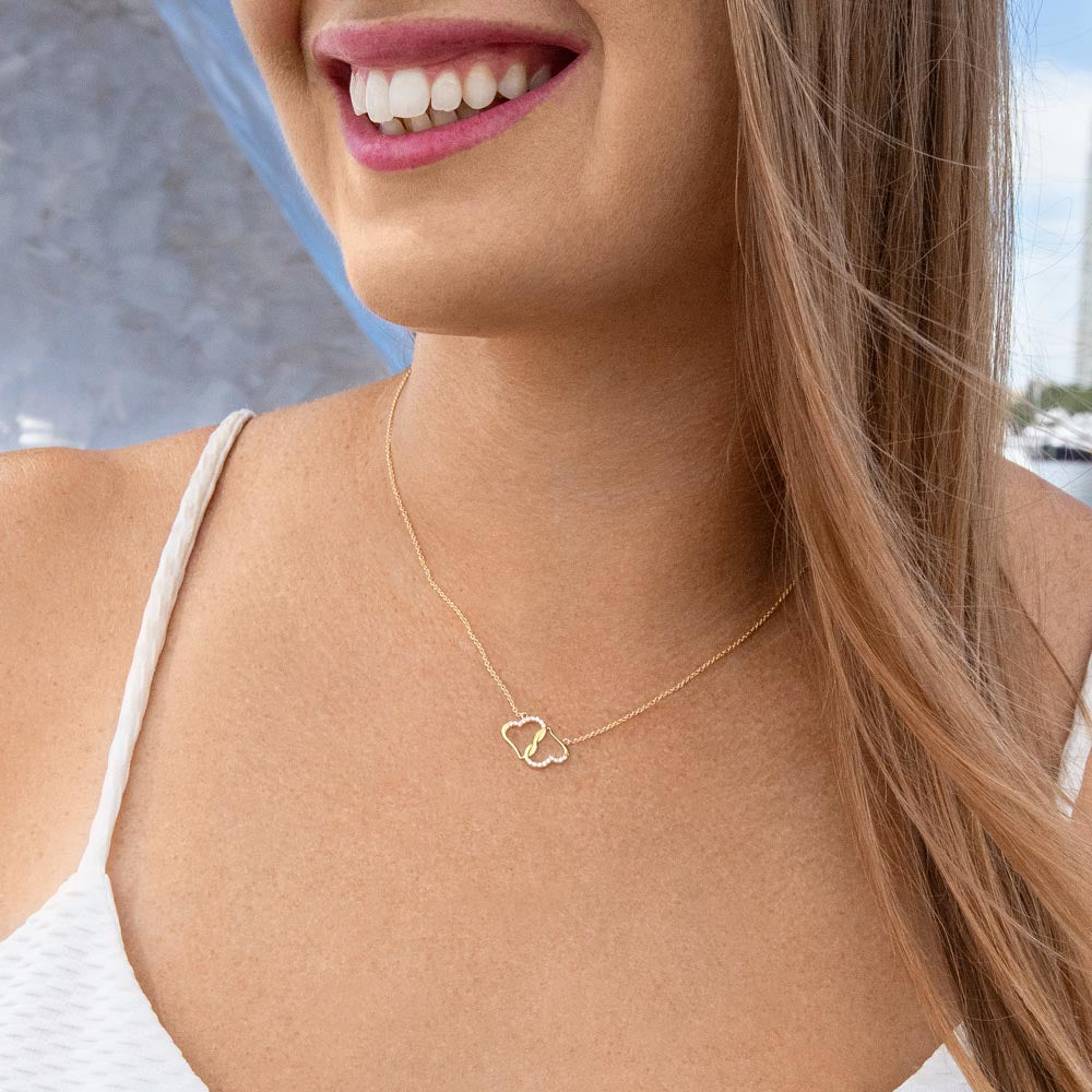 To My Amazing Mom - Everlasting Love 10k Solid Gold Pendant and 14k Gold-Filled Chain