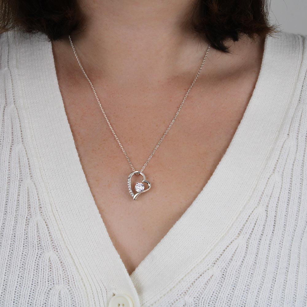 Hi Mommy Blue Background - Forever Love Necklace