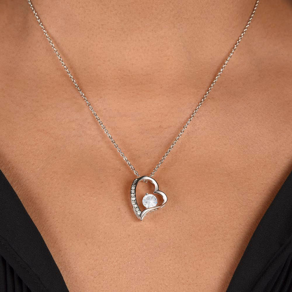 To My Amazing Mom - Radiant Heart Necklace