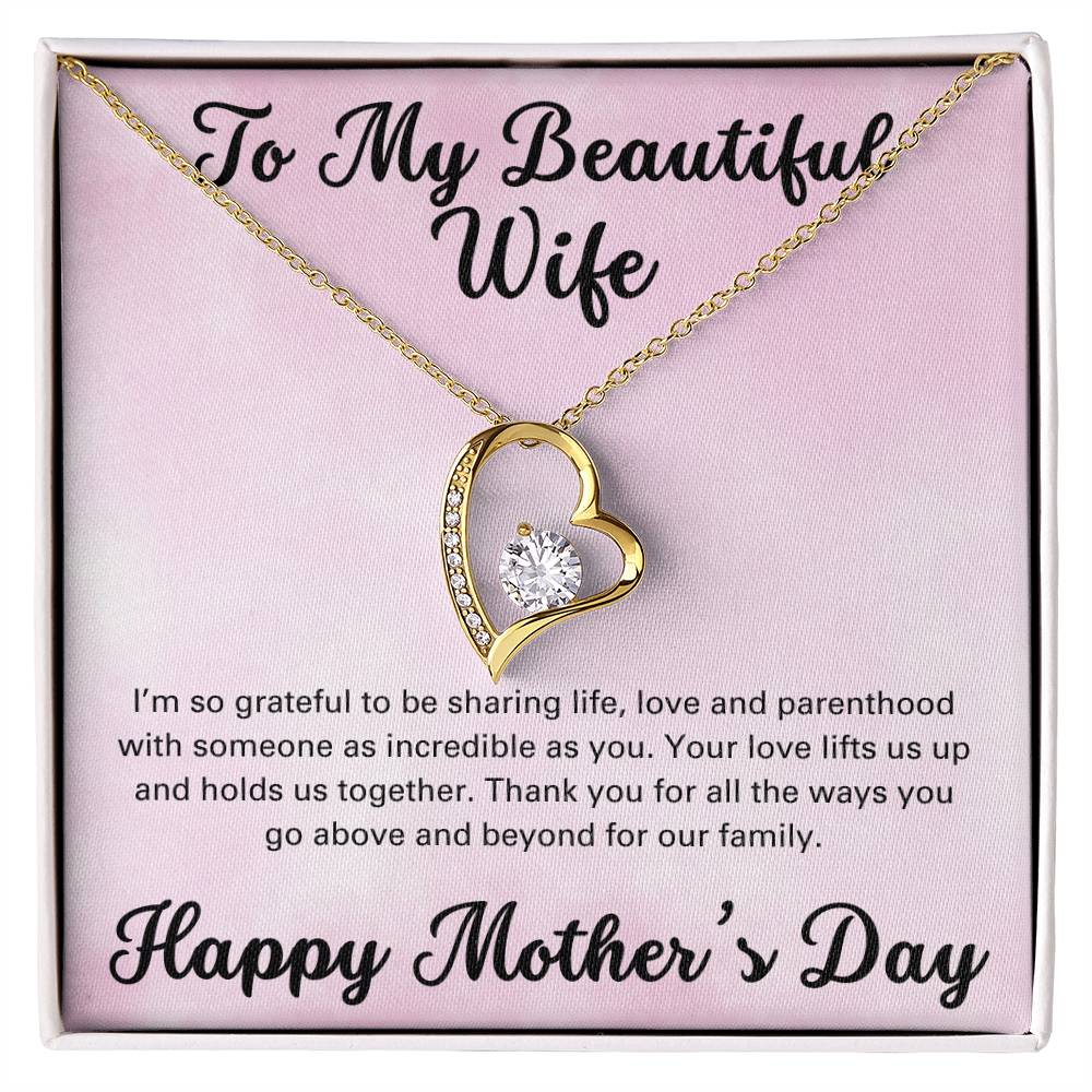 To My Beautiful Wife - Forever Love Necklace