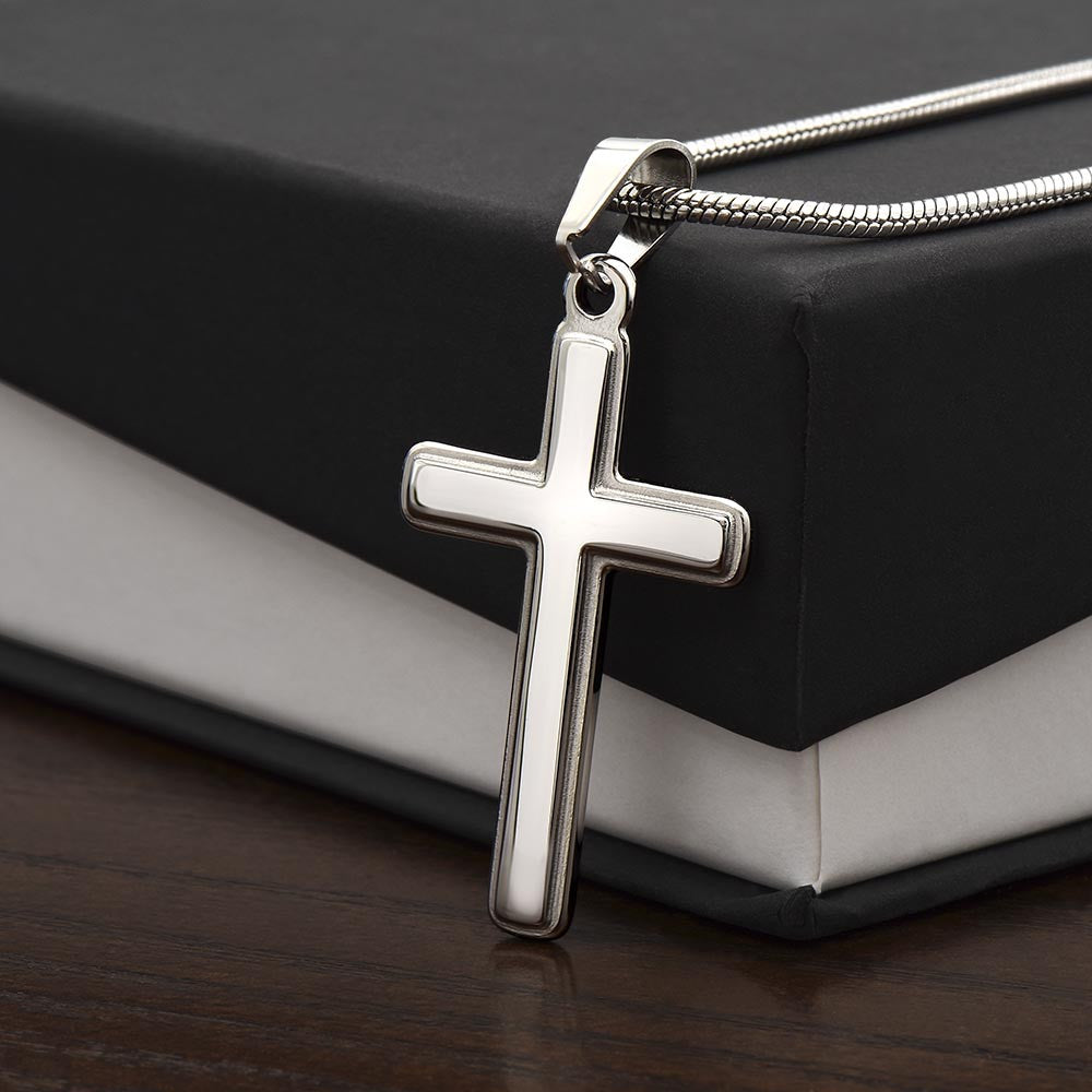 To My Darling Husband Numbers 6:24-26 - Stainless Cross Necklace