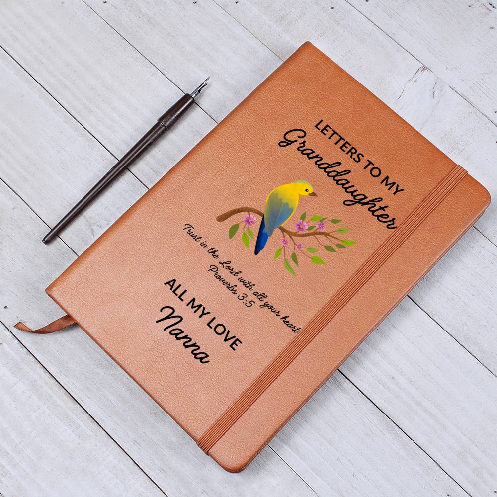 Personalized Leather Journal - Letters to My Granddaughter