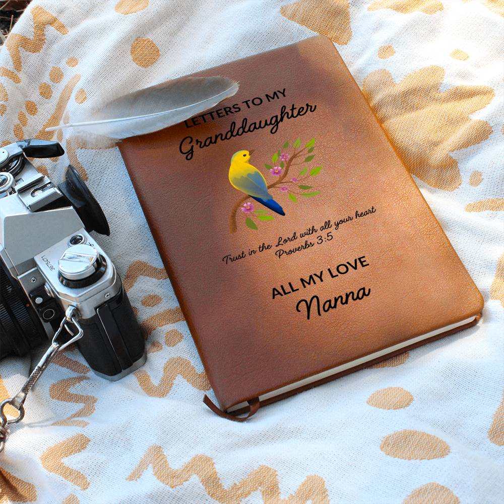 Personalized Leather Journal - Letters to My Granddaughter