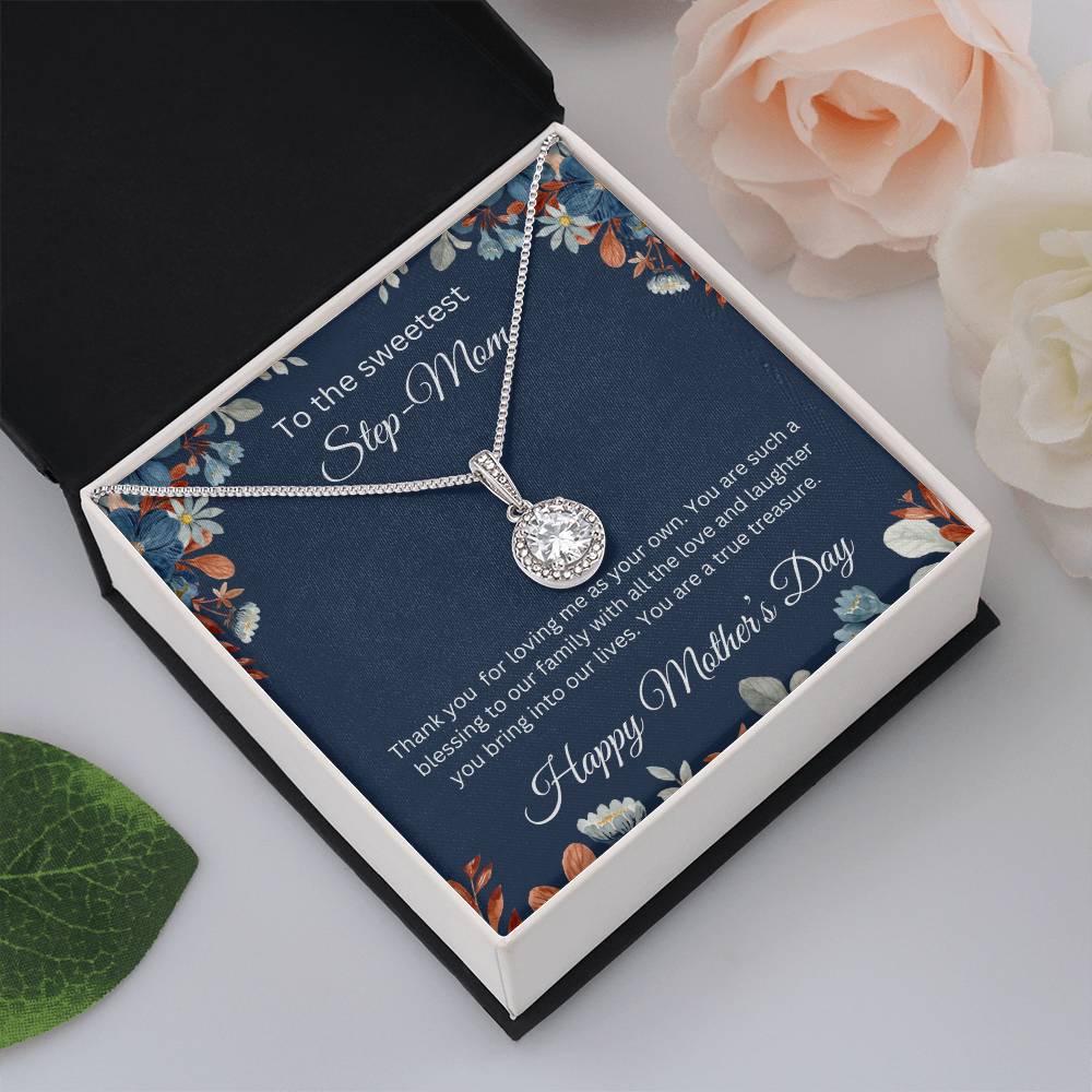 To The Sweetest Step-Mom - Infinite Love Necklace