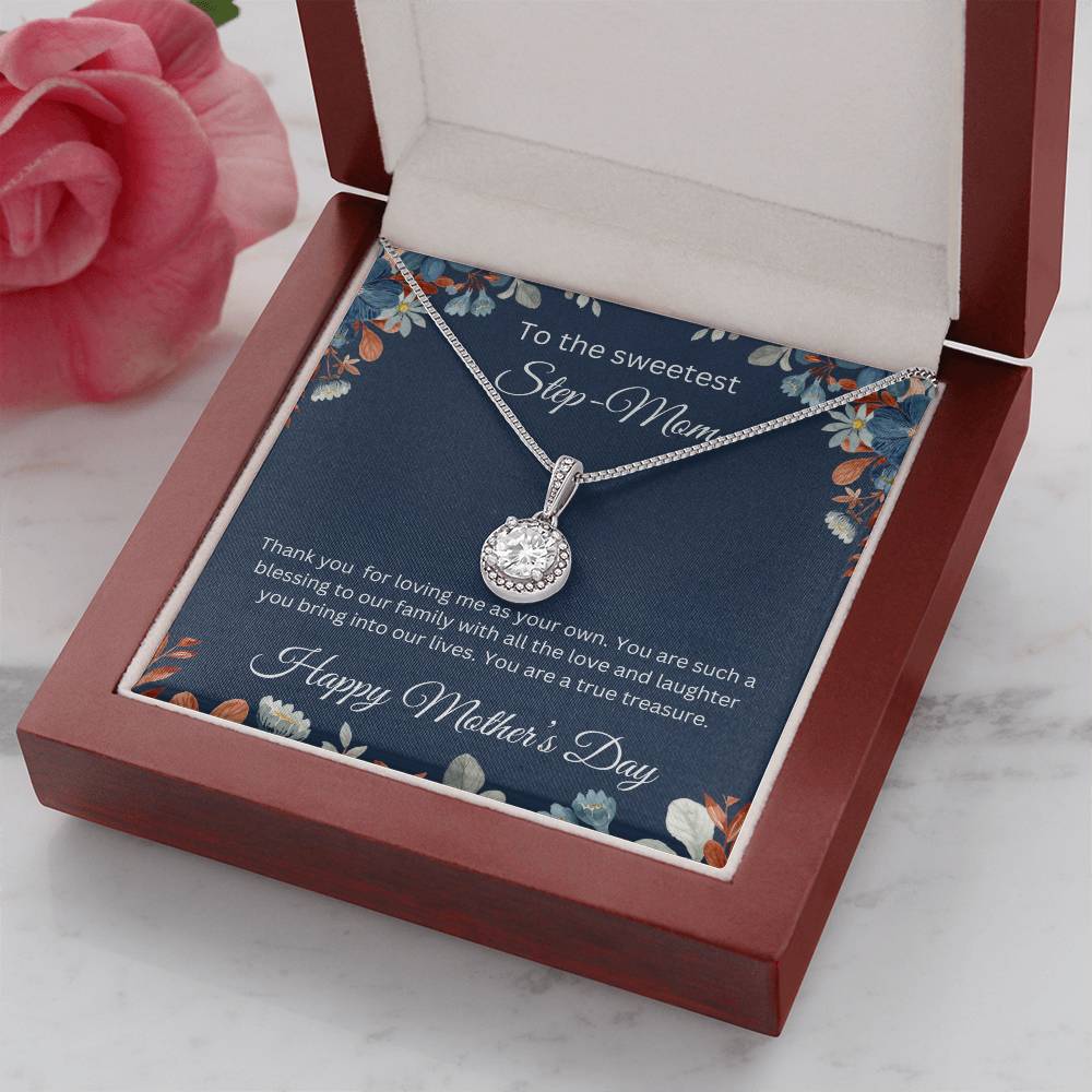 To The Sweetest Step-Mom - Infinite Love Necklace