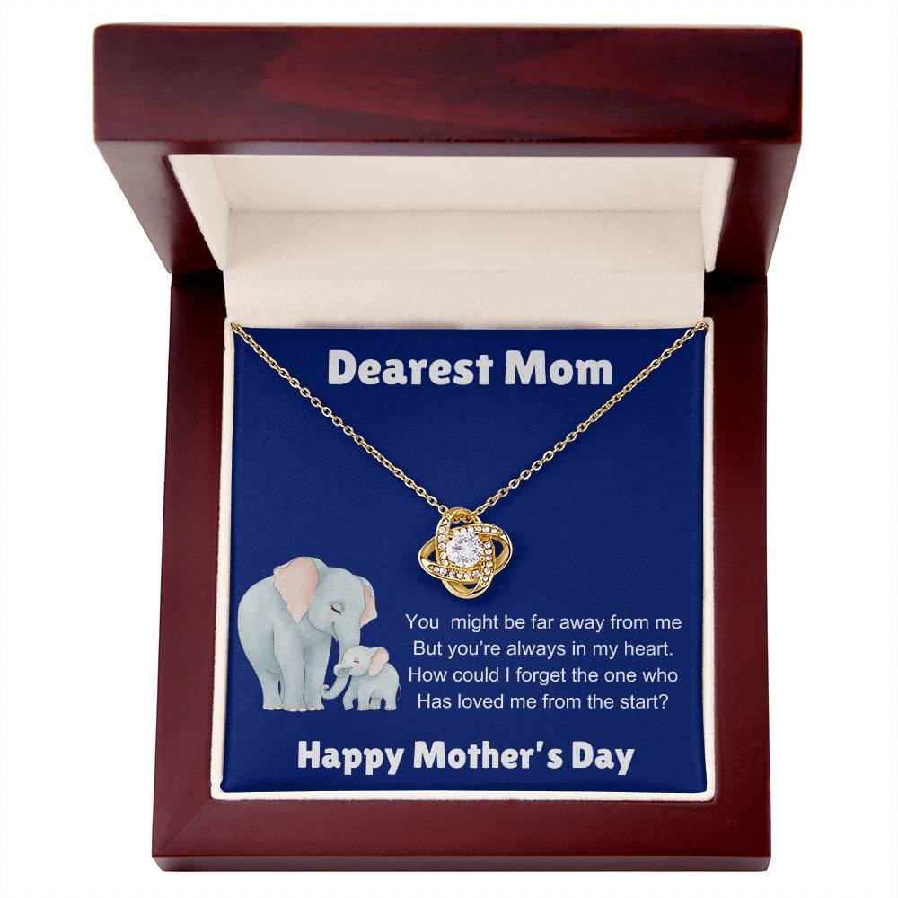 Dearest Mom - Love Knot Necklace