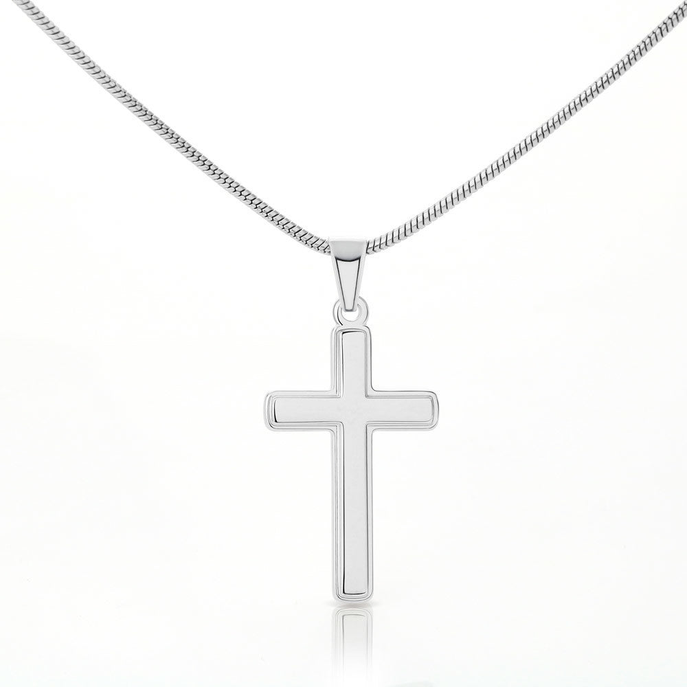 To My Darling Husband Numbers 6:24-26 - Stainless Cross Necklace