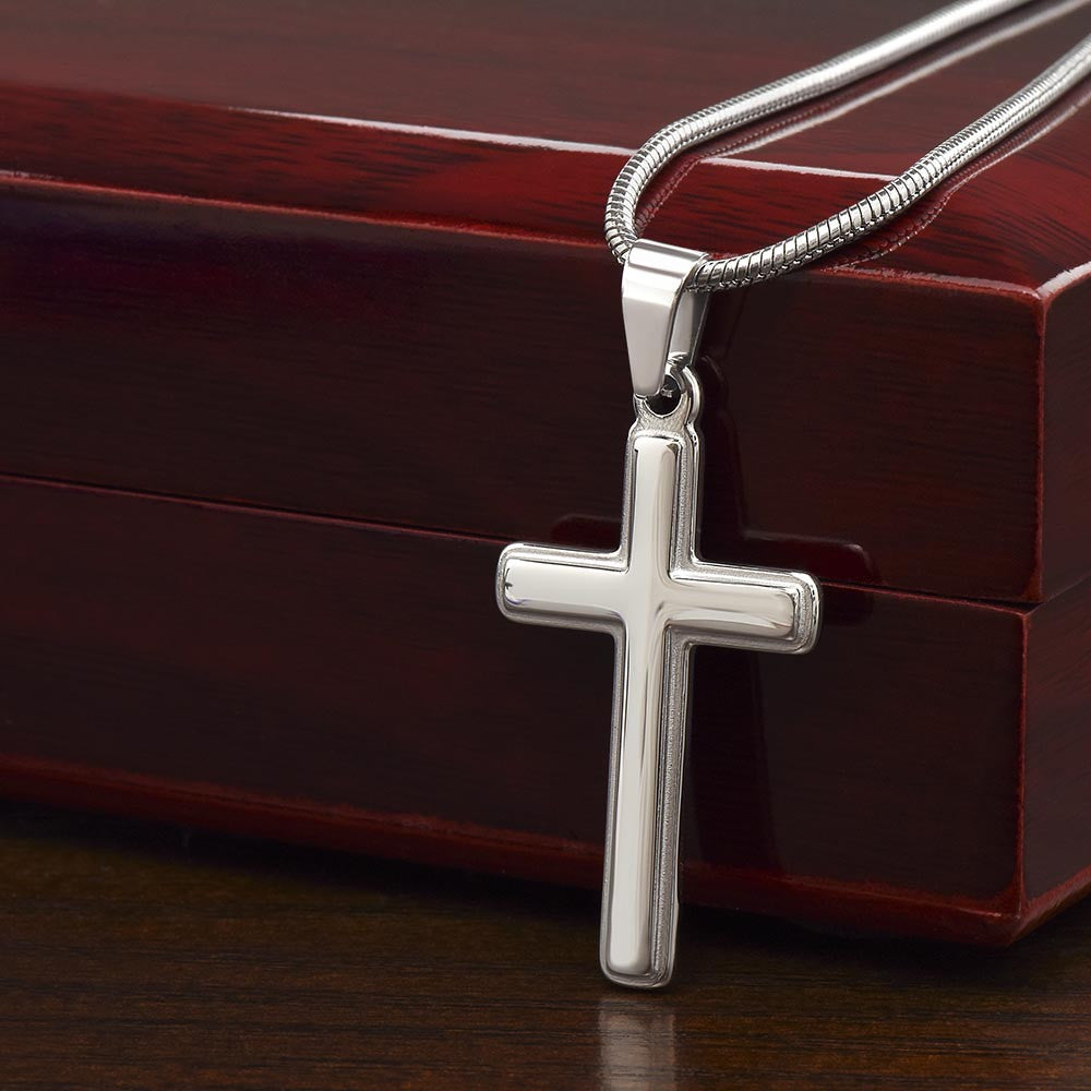 To My Darling Husband Numbers 6:24-26 - Stainless Cross Necklace